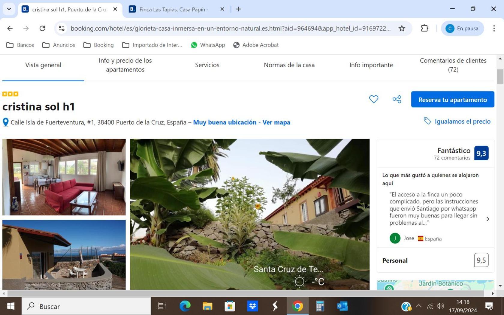 Hébergement de vacances Tapias, Casa Mane